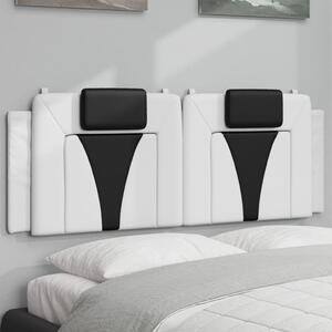 VidaXL fekete és fehér műbőr fejtámla párna 120 cm