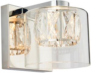 Endon glamour modern fali lámpa verina króm átlátszó end76521