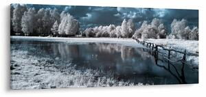 Kép - Fagyott táj (120x50 cm)