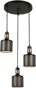 Italux Modern Függeszték Restenza Fekete ITXPND-2439-3-BK
