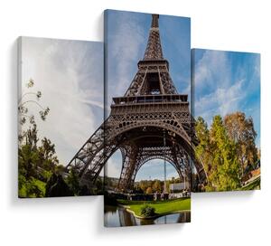 Kép - Eiffel-torony színes (90x60 cm)