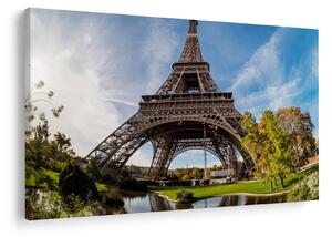 Kép - Eiffel-torony színes (90x60 cm)
