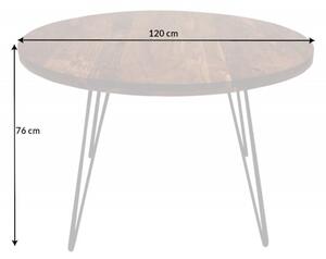 Design étkezőasztal Shayla 120 cm akác