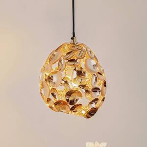 Schuller Valencia Narisa LED függőlámpa Ø 18 cm rózsaarany/barna, Barna / rozsda, Nappali / Étkező, fém, Modern