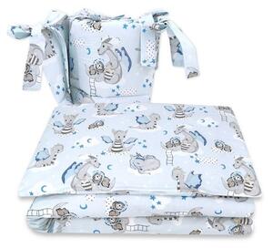 Baby Shop 3 részes ágynemű garnitúra - kék sárkány
