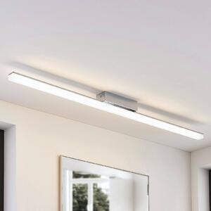 Lindby LED fürdőszobai mennyezeti lámpa Levke, 116 cm, fényerőszabályzó, IP44, dimmelhető, Fehér / opál, Fürdőszoba, Műanyag, Modern