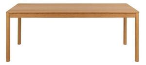Asztal Oakland 1023, Tölgy, 75x100x200cm, Hosszabbíthatóság, Természetes fa furnér