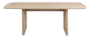 Asztal Oakland 1025, Tölgy, 75x105x220cm, Közepes sűrűségű farostlemez, Természetes fa furnér
