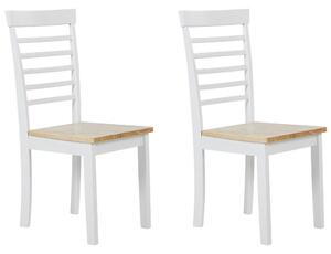 Étkező szék 2 részes készlet Fehér BATTERSBY