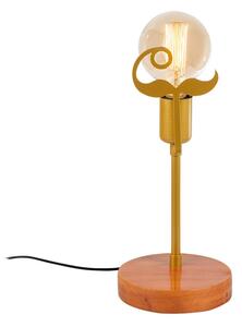 Beami - MR - 1017 Enteriőr dizájn Asztali lámpa Dió Arany 15x15x35 cm