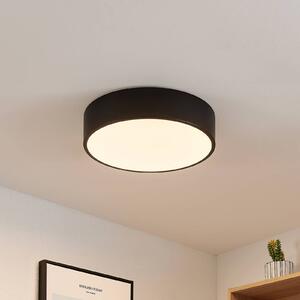 Lindby LED mennyezeti lámpa Simera, Ø 30 cm, fekete, fehér