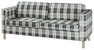 Kanapéhuzat Pärup 3 személyes Ikea kanapéhoz termék színe fekete szövet fonott, mintás