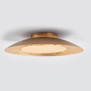 Lindby LED mennyezeti lámpa Keti, Ø 35 cm, arany, kerek, fém, Sárgaréz / arany, Folyosó, fém, Modern