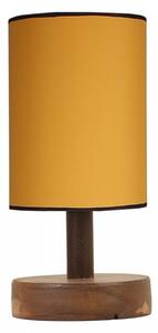 Anka 8756-3 Enteriőr dizájn Asztali lámpa Dió Mustár 15x15x34 cm