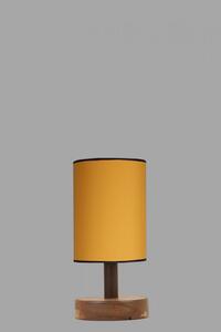 Anka 8756-3 Enteriőr dizájn Asztali lámpa Dió Mustár 15x15x34 cm