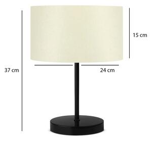 AYD-2849 Enteriőr dizájn Asztali lámpa Krém 24x15x37 cm