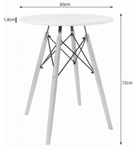 OSLO fehér asztal étkezőgarnitúra 1 + 2 YORK OSAKA szék