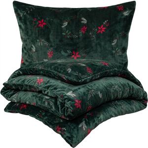 4Home Poinsettia mikroflanel ágyneműhuzat, 140 x 220 cm, 70 x 90 cm, 140 x 220 cm, 70 x 90 cm