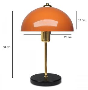 AYD-3666 Enteriőr dizájn Asztali lámpa narancs 23x23x38 cm