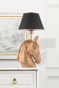 Horse - Black, Gold Enteriőr dizájn Asztali lámpa Fekete Arany 25x25x54 cm