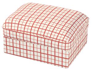 Grönlid puff huzat – IKEA-kompatibilisGrönlid puff huzat – IKEA-kompatibilis termék színe piros szövet mintás