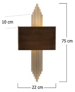 615 - A Enteriőr dizájn Fali lámpa Szüret 75x10x22 cm