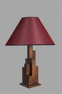 Kule Masa 02 Enteriőr dizájn Asztali lámpa Dió Bordó, piros 45x45x57 cm