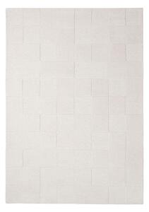 Elefántcsont színű kézi szövésű gyapjú szőnyeg 200x290 cm Checkerboard – Flair Rugs