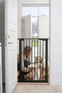 Babydan Premier PetGate Magas ajtórács, kutyarács fehér/fekete (73 - 80 cm, bővíthető)