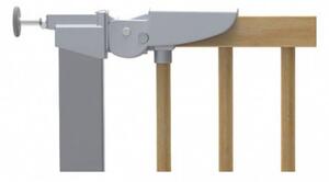 Babydan AVANTGARDE önfeszítős fa ajtórács fém kerettel - bükkfa színű (71,3-77,6 cm, bővíthető)