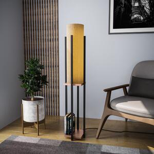 Shelf Lamp - 8128 Enteriőr dizájn Állólámpa Fekete Réz 25x20x130 cm