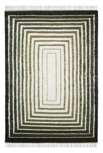 Zöld kézi szövésű gyapjúkeverék szőnyeg 140x200 cm Boucle Frame – Flair Rugs