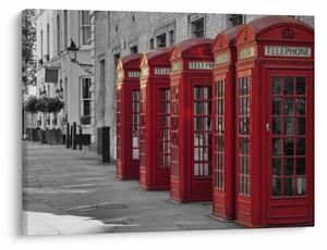 Kép - Londoni telefonfülkék (70x50 cm)