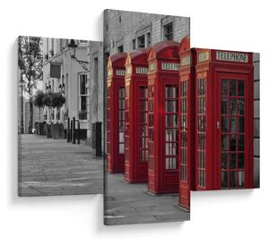 Kép - Londoni telefonfülkék (90x60 cm)
