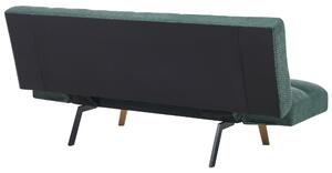 Zöld kárpitozott kanapéágy INGARO