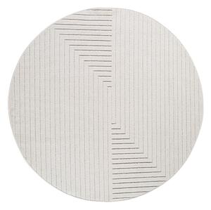 Krémszínű kerek kültéri-beltéri szőnyeg ø 120 cm Nova 1202 – Ayyildiz Carpets
