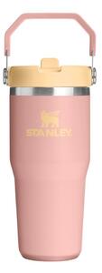 Barackszínű rozsdamentes acél termosz 410 ml IceFlow™ Flip Straw 2.0 Tumbler Peach Rose – Stanley