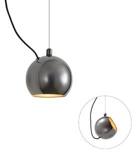 Design függőlámpa sötét króm 1 fázisú sínrendszerhez - Slimline Sara