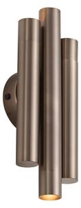 Modern fali lámpa sötét bronz 3-as - Pipes