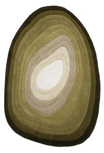 Zöld kézi szövésű gyapjú szőnyeg 160x230 cm Puddle Ombre – Flair Rugs