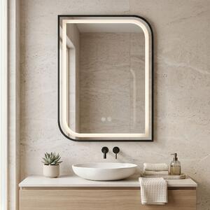 LED Tükör ZONE 70X50 BLACK