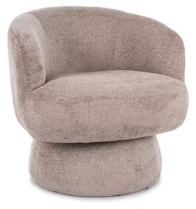 Forgatható design fotel COSMIC RAVEN, sötétbézs RAVEN 30