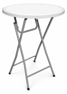 Összecsukható bisztróasztal Ø 80 cm / magasság 110 cm - fehér