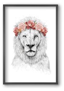 Festival lion - falikép keretben | artbridge