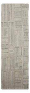 Szürkésbézs kézi szövésű gyapjú futószőnyeg 80x300 cm Elva – Flair Rugs