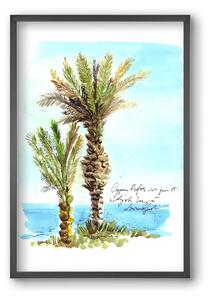 CYPRUS AQUARELLE NO.1 - falikép keretben | artbridge
