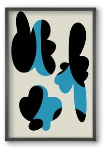 BLUE FLOWERS - falikép keretben | artbridge