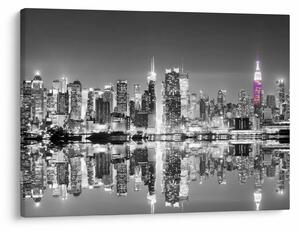 Kép - New York és a lila felhőkarcoló (70x50 cm)