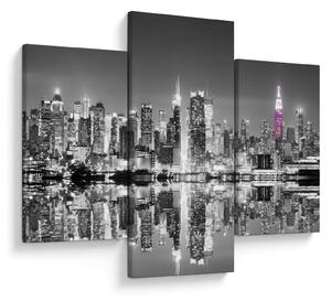 Kép - New York és a lila felhőkarcoló (90x60 cm)