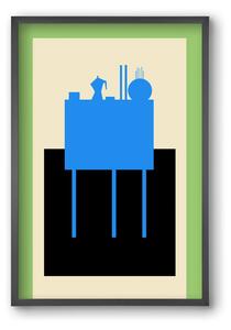 BLUE STILL LIFE - falikép keretben | artbridge